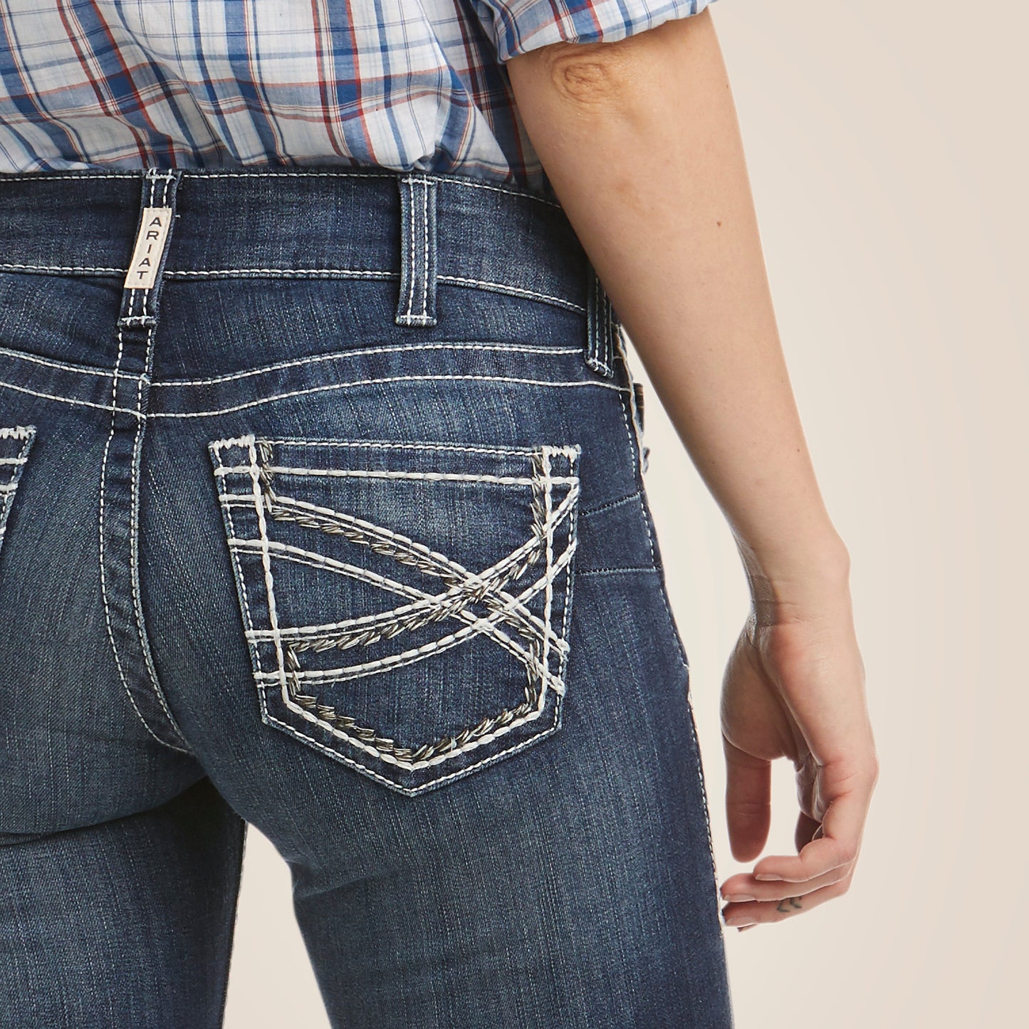 R.E.A.L. Mid Rise Entwined Boot Cut Jean By Ariat