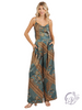 Satin Dusk Paisley Patchwork Pant