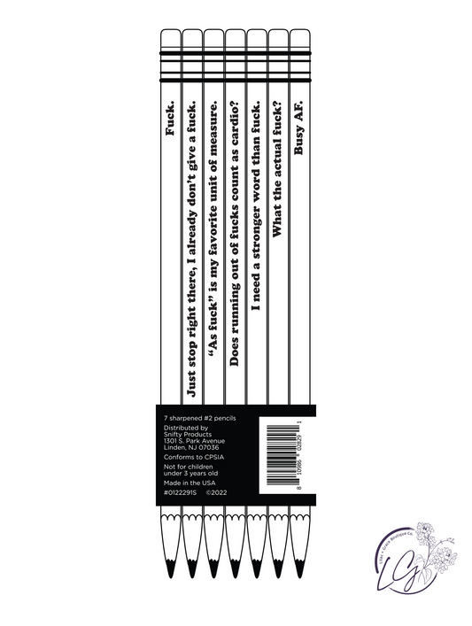 Fuck Pencils Set