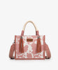 Wrangler Cow Print Rope Handle Tote Bag