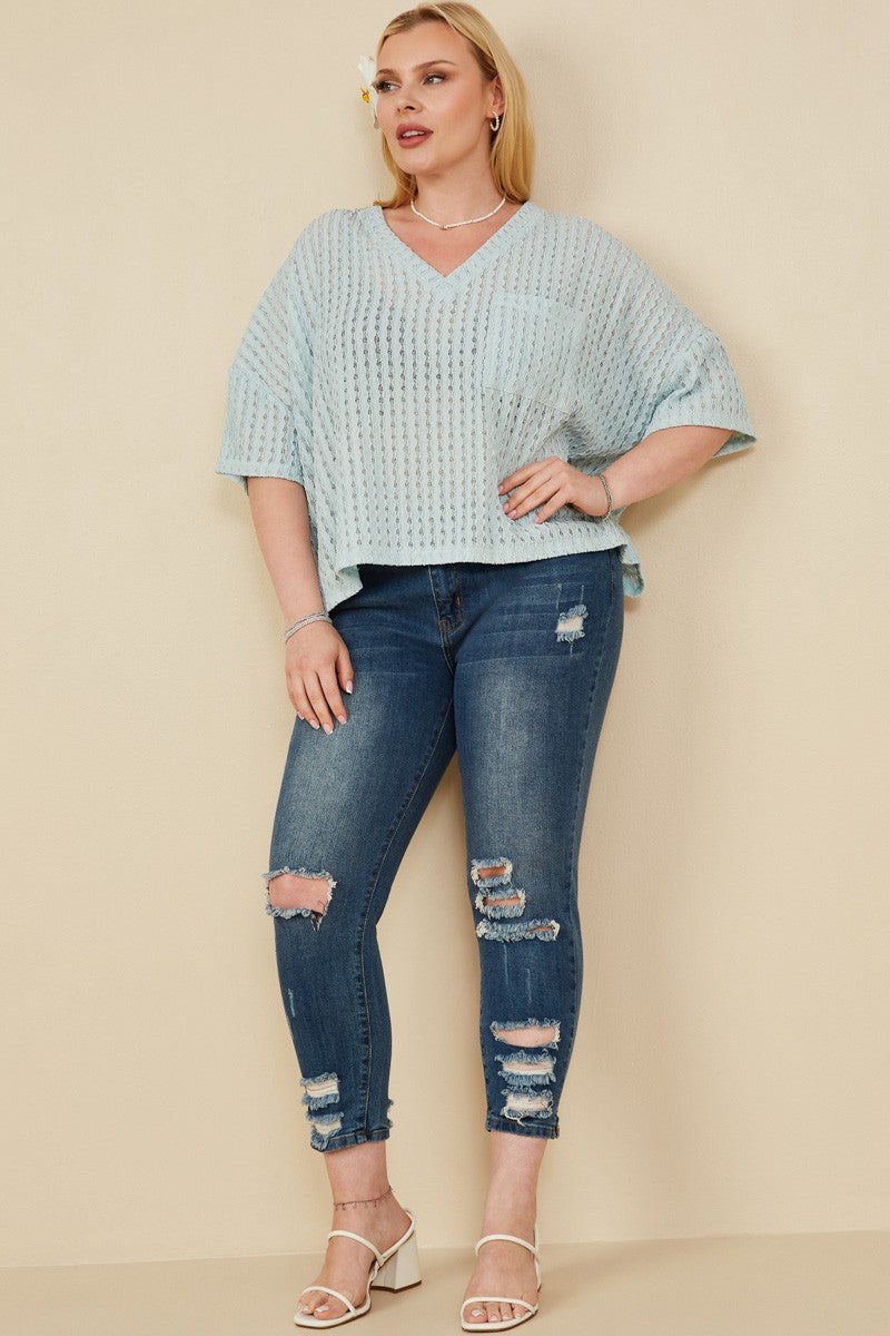Curvy Vela Ripple Top