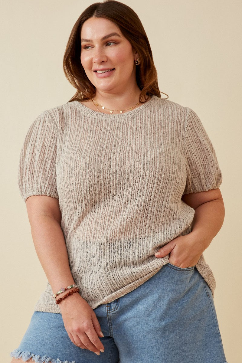 Curvy Soft Sculpt Puff Top
