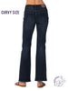 (SALE) Curvy Virginia Vintage Wash Rugged Bootcut By Judy Blue