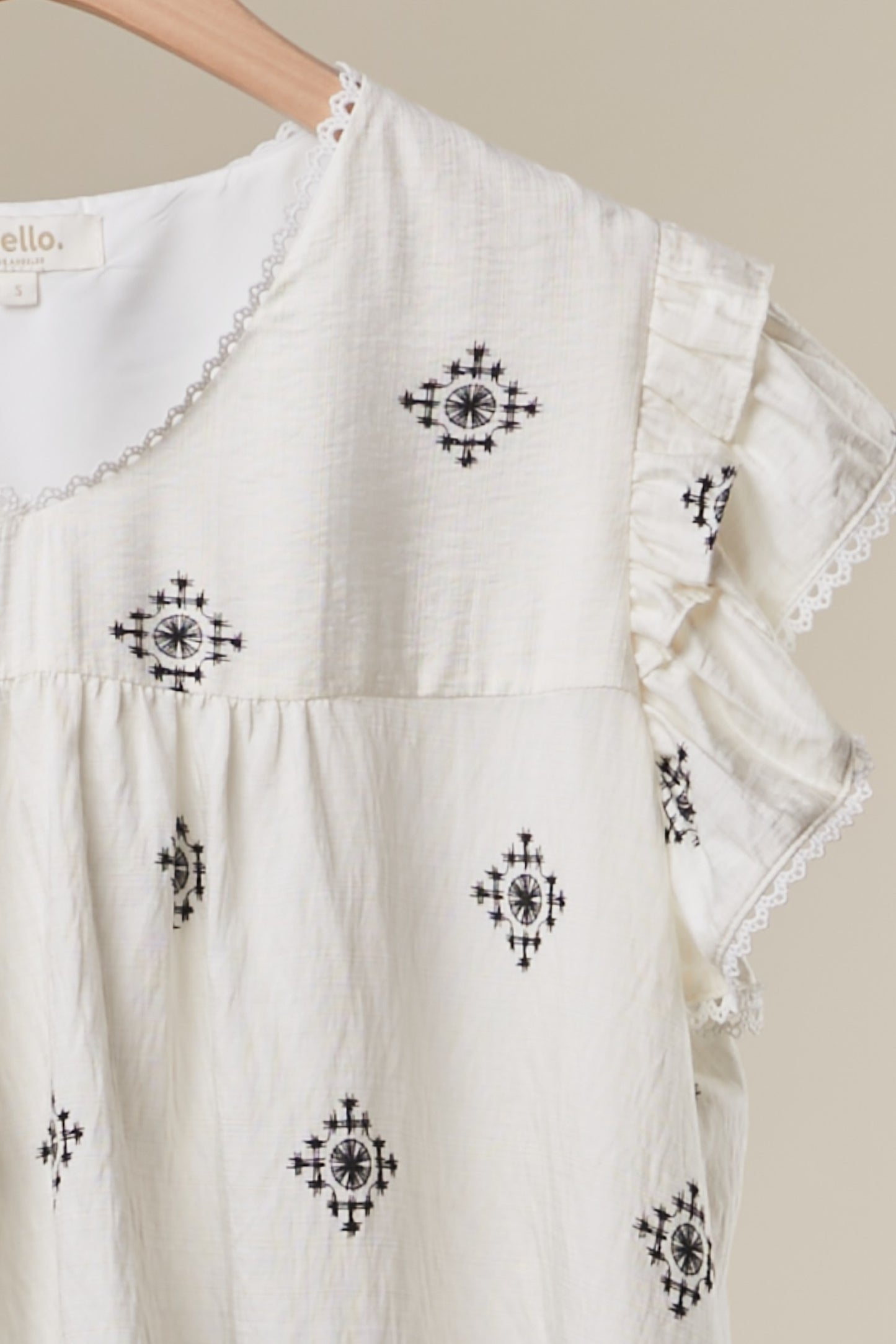Sweet Magnolia Embroidered Blouse