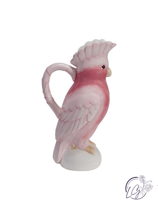 Ceramic Cockatoo Shaped Pitcher