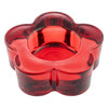 Glass flower tea light holder