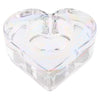 Glass Heart Tealight Holder