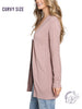 Curvy Iris Bloom Cardigan
