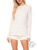 (Sale) Late Nights Ribbed Soft Sweater
