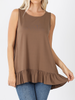 Curvy Feeling Flirty Ruffle Tank