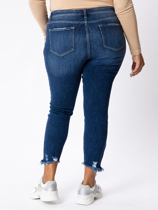 Curvy Jordan High-Rise Button Fly Skinny By KanCan