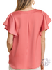 (Sale) Let's Later Satin Short Sleeve Blouse