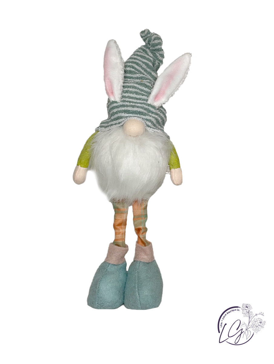 Easter Stripes Gnome Stander W/Led