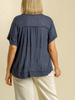 Curvy What Matters Button Front Top
